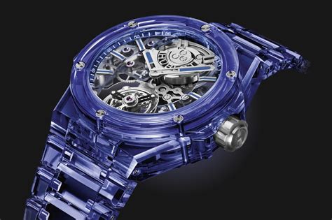 hublot tourbillon full sapphire|hublot tourbillon crystal.